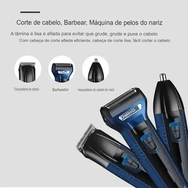 Barbeador Masculino Elétrico - 3 em 1 Shaver - TechnoLoja