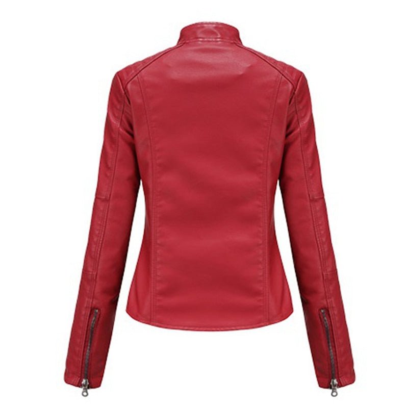 Jaqueta de Couro Feminina Ruby - TechnoLoja