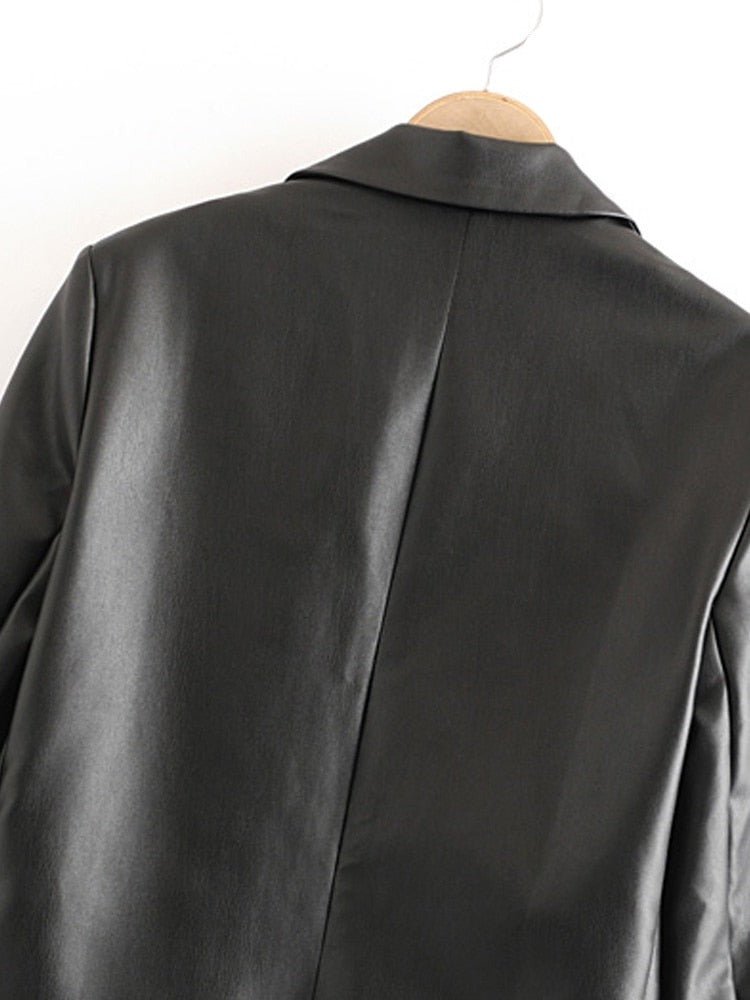 Jaqueta Feminina de Couro Fashion - TechnoLoja