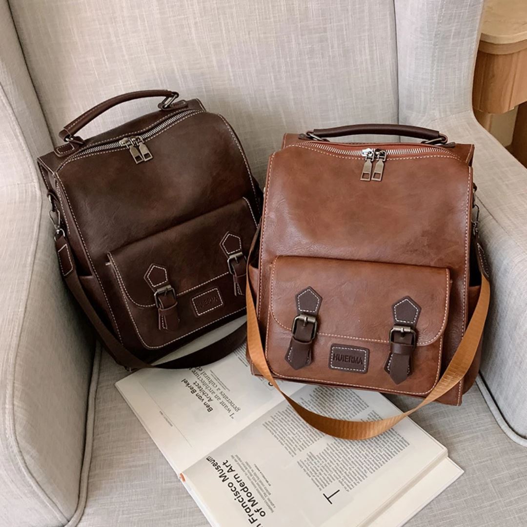 Mochila de Couro Feminina - Frete Grátis - TechnoLoja