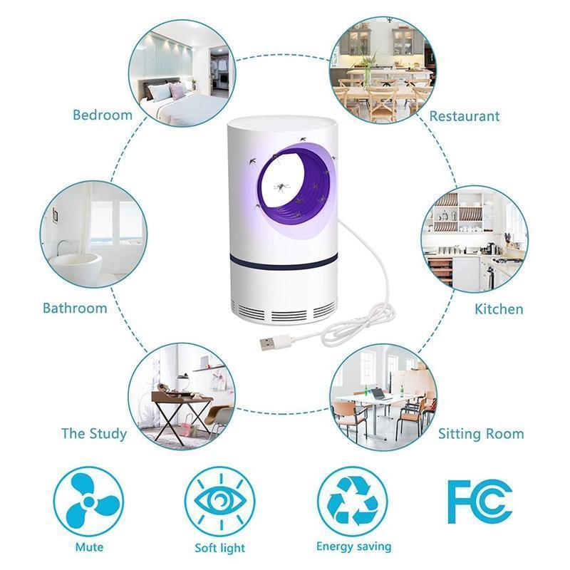 Mosquito Killer Ultravioleta | Vortex de Alta potencia de Sucção e Ultra Silencioso - TechnoLoja