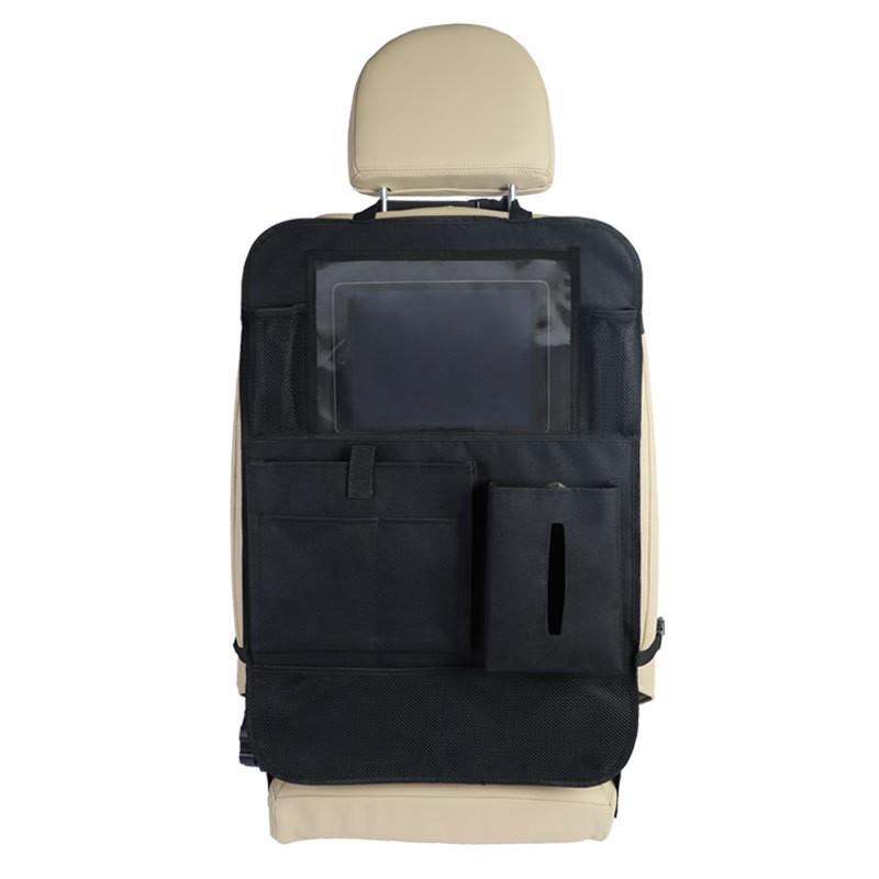 Organizador Do Banco Traseiro Do Carro Protetor De Encosto Com Suporte Para Ipad Vários Bolsos - TechnoLoja