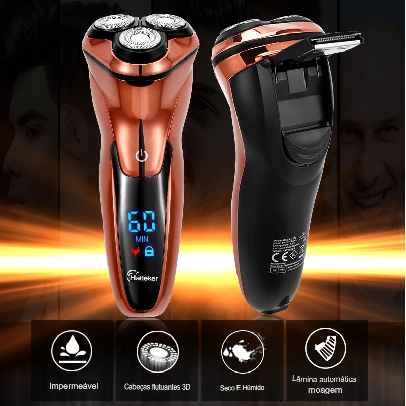 Barbeador Masculino Elétrico - 3D flutuante – TechnoLoja