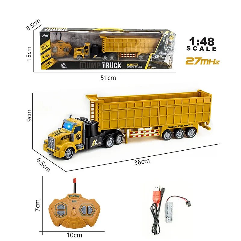 Caminhão de Construção de Controle Remoto - TechnoLoja