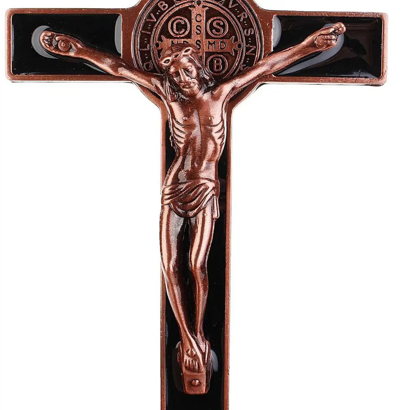 Crucifixo de Parede Jesus Cristo em Aço inoxidável - TechnoLoja