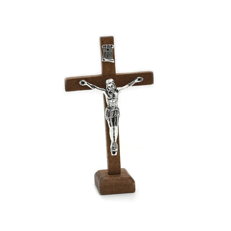 Crucifixo Religioso De Madeira Sólida Decoração De Casa E Escritório - TechnoLoja