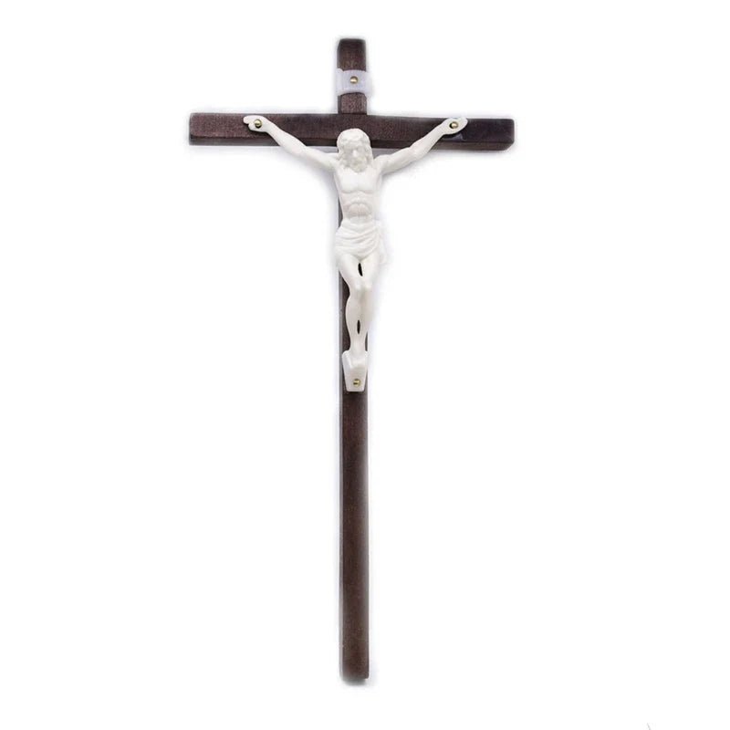 Crucifixo Religioso De Madeira Sólida Decoração De Casa E Escritório - TechnoLoja