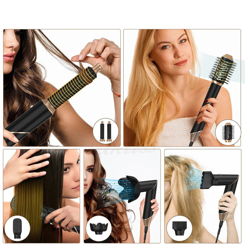 Escova Secador 5 Em 1 - Curling Wand - TechnoLoja