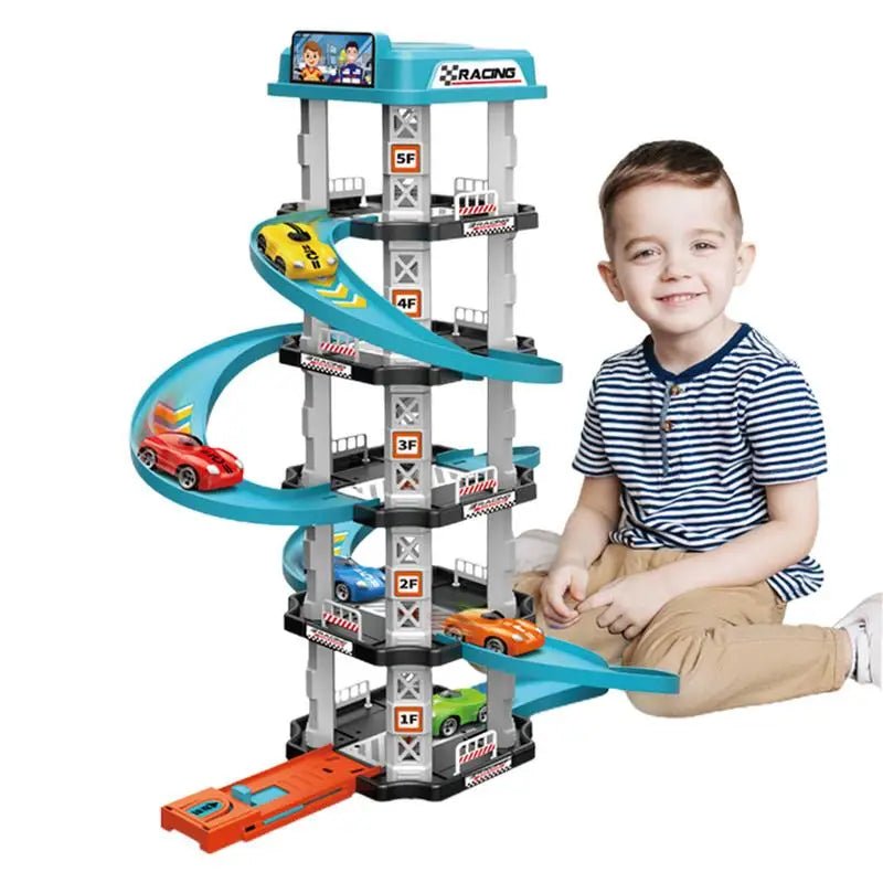 Garagem Track Toy para Meninos - TechnoLoja