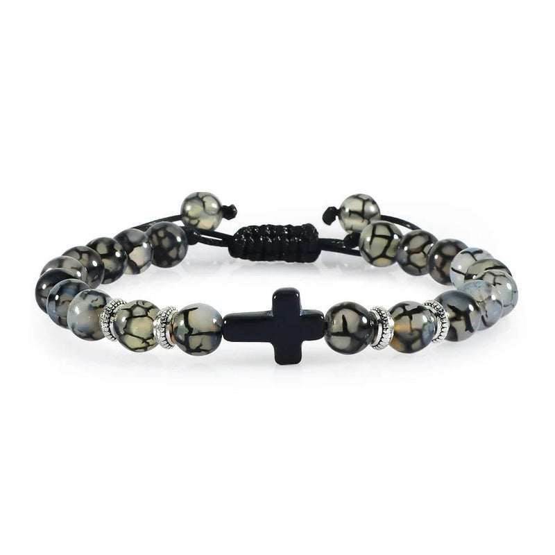 Pulseiras Religiosa de Pedras Natural Unissex - TechnoLoja