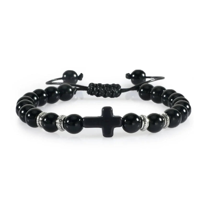 Pulseiras Religiosa de Pedras Natural Unissex - TechnoLoja