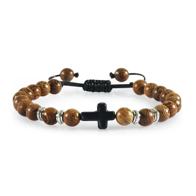 Pulseiras Religiosa de Pedras Natural Unissex - TechnoLoja