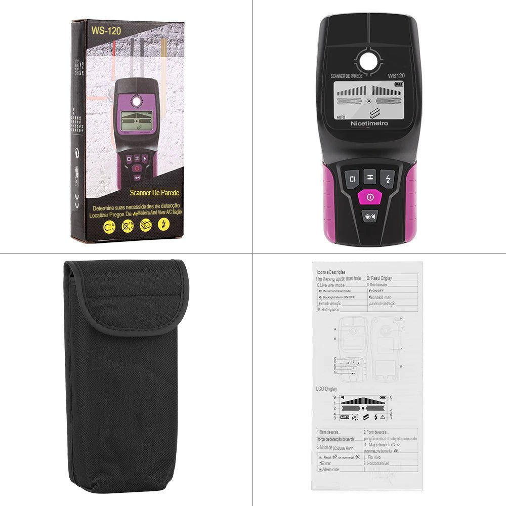 Scanner de Parede Detector de Tubo - Finder - TechnoLoja
