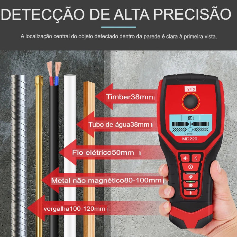 Scanner de Parede Detector de Tubo - Stud Finder - TechnoLoja