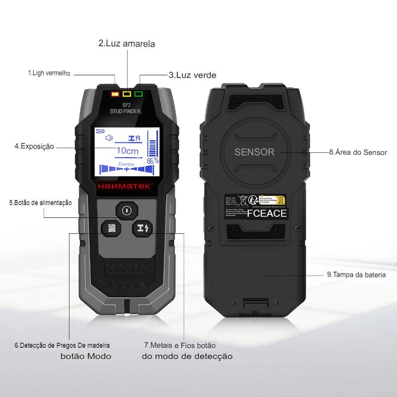 Scanner de Parede Detector de Tubo - Wall - TechnoLoja