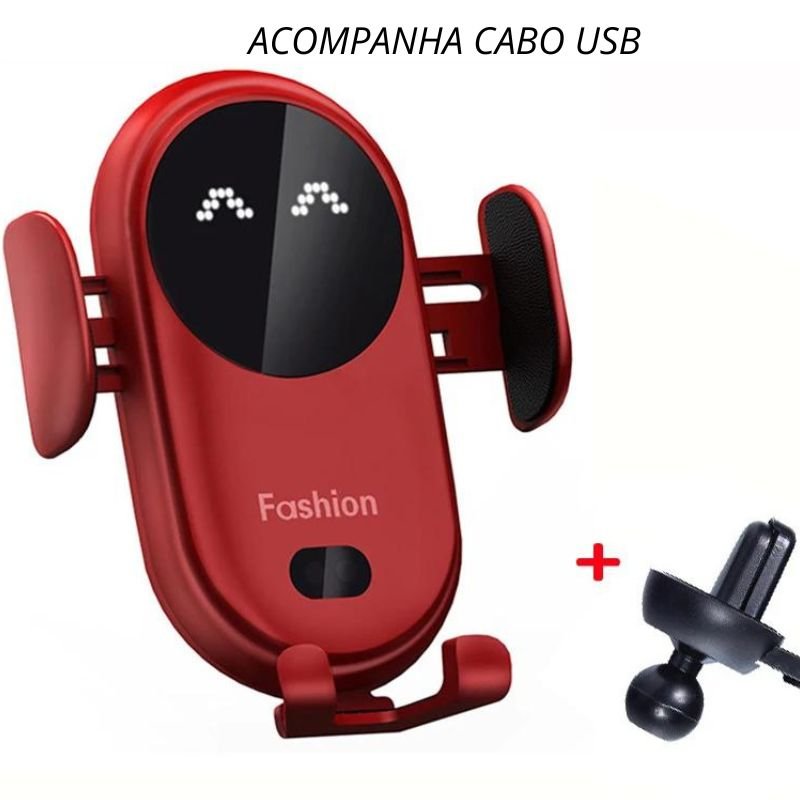 Suporte e Carregador De Celular Para Carro 2 Em 1 - TechnoLoja