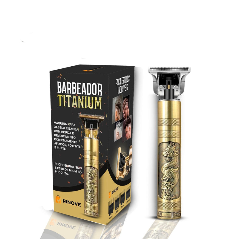 Barbeador Masculino Titanium© com 4 Pentes - TechnoLoja