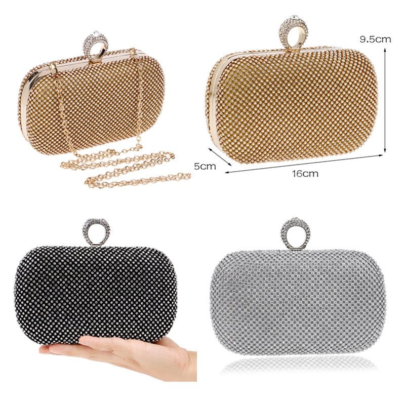 Bolsa Clutch Feminina de Ombro Cravejada - Frete Grátis - TechnoLoja