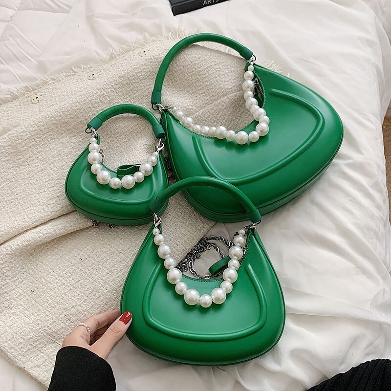 Bolsa Feminina Corrente com Pérolas - Frete Grátis - TechnoLoja