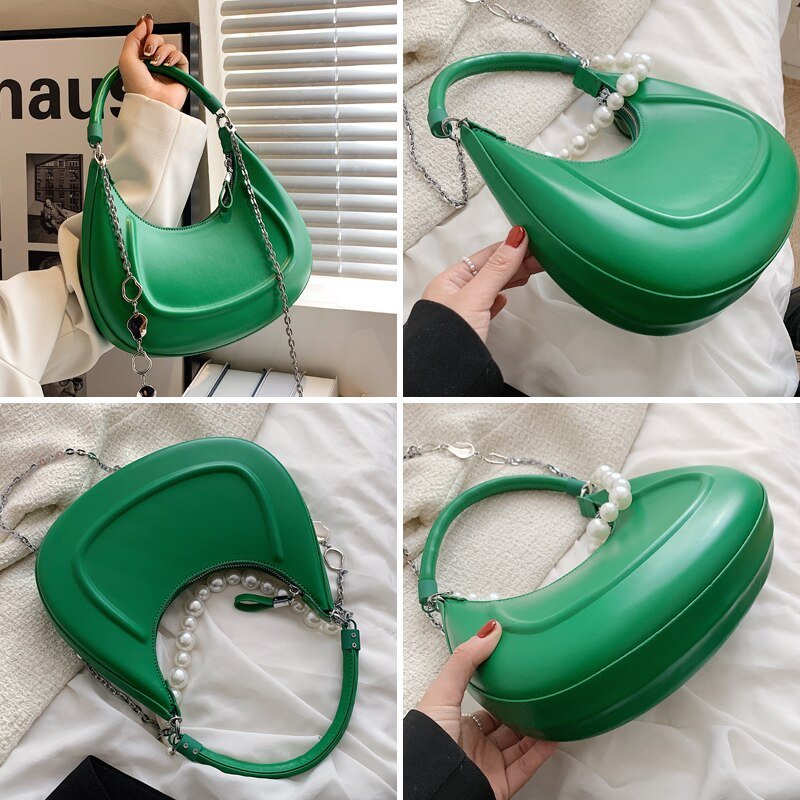 Bolsa Feminina Corrente com Pérolas - Frete Grátis - TechnoLoja