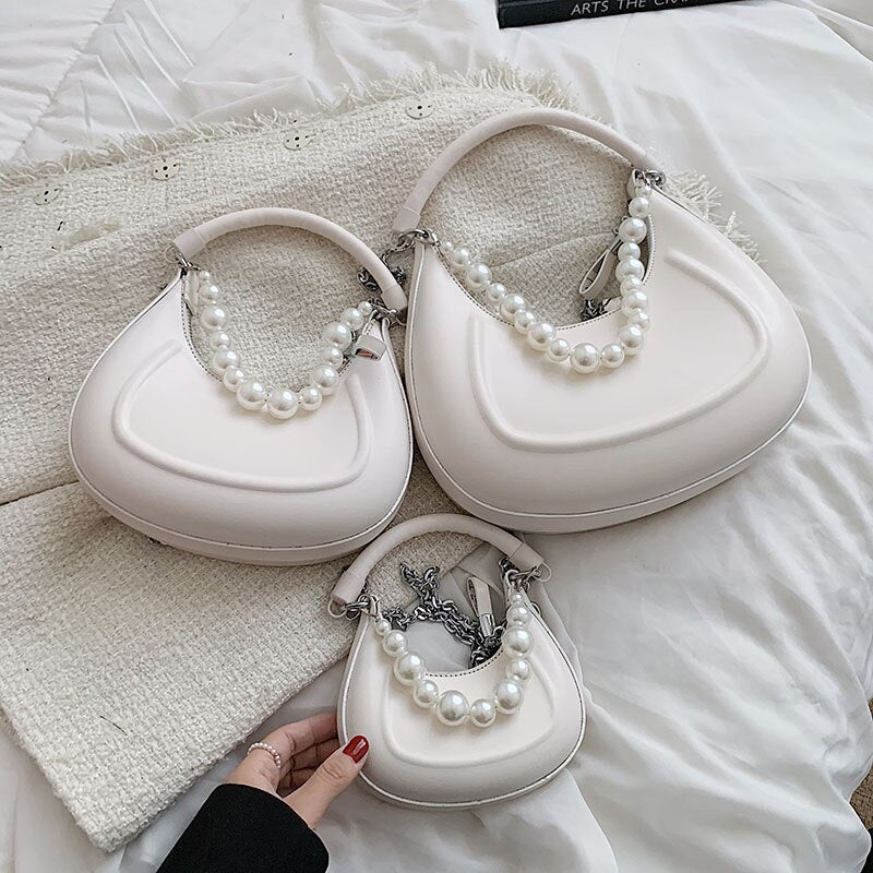 Bolsa Feminina Corrente com Pérolas - Frete Grátis - TechnoLoja