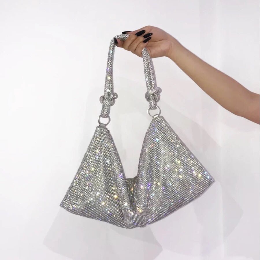 Bolsa Feminina Saquinho Shoulder Bag Crystal - Frete Grátis - TechnoLoja