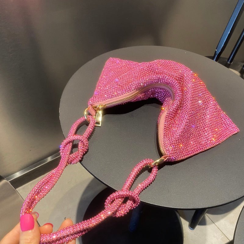 Bolsa Feminina Saquinho Shoulder Bag Crystal - Frete Grátis - TechnoLoja