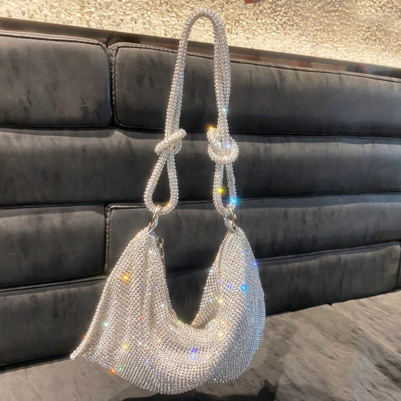 Bolsa Feminina Saquinho Shoulder Bag Crystal - Frete Grátis - TechnoLoja