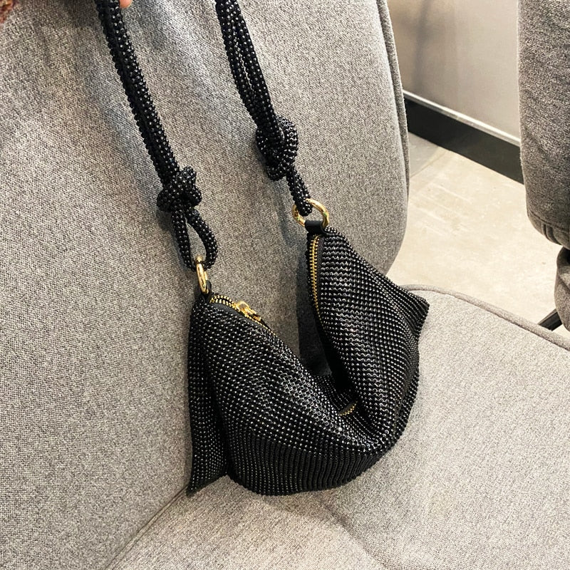 Bolsa Feminina Saquinho Shoulder Bag Crystal - Frete Grátis - TechnoLoja