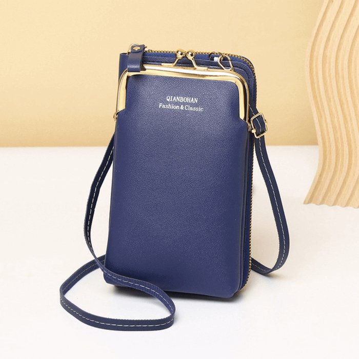 Bolsa Feminina Transversal Charm - Couro Legítimo - Frete Grátis - TechnoLoja