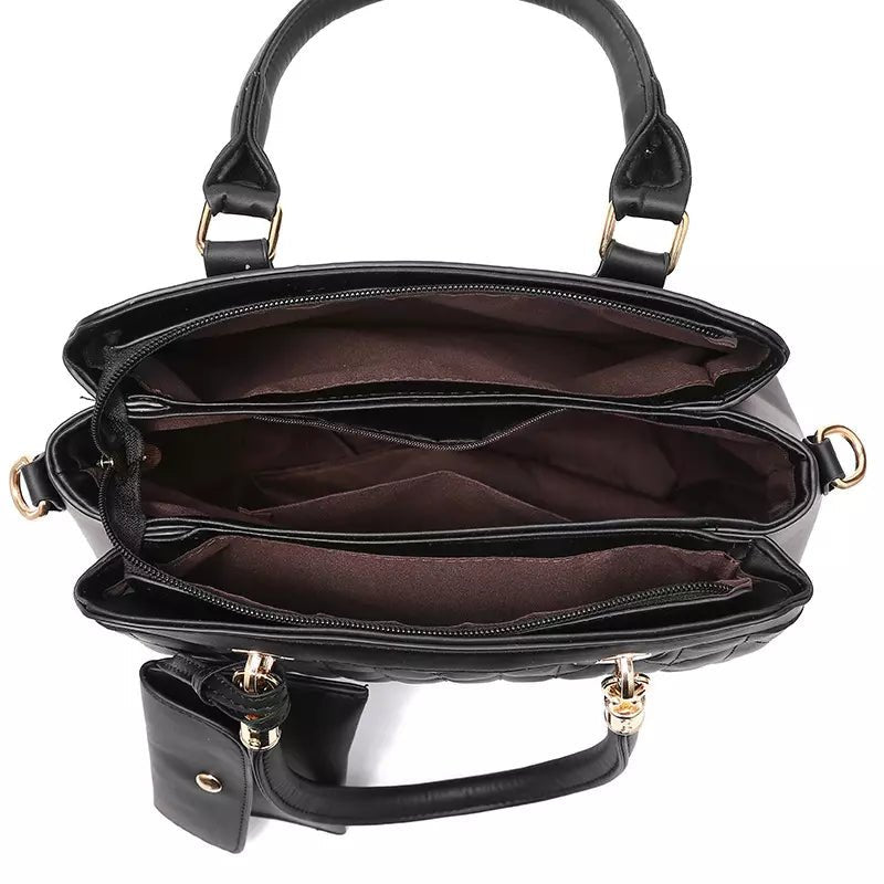 Bolsa Transversal Feminina de Couro + Carteira Feminina de Couro - Frete Grátis - TechnoLoja