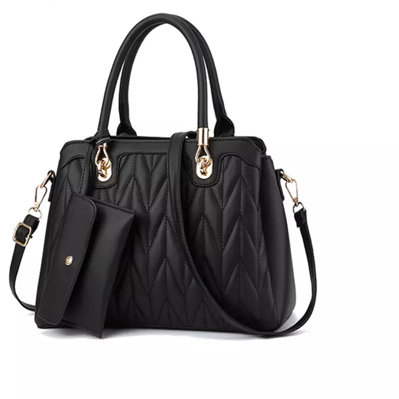 Bolsa Transversal Feminina de Couro + Carteira Feminina de Couro - Frete Grátis - TechnoLoja