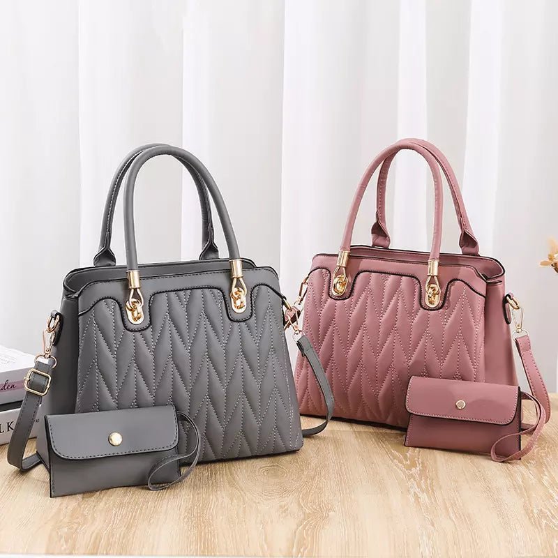 Bolsa Transversal Feminina de Couro + Carteira Feminina de Couro - Frete Grátis - TechnoLoja