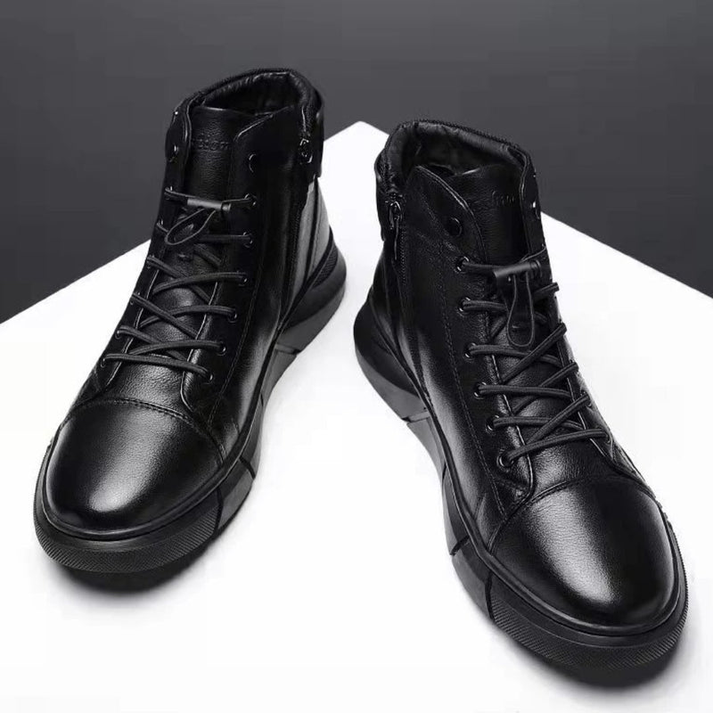 Bota Masculina de Couro Black Titan - Frete Grátis - TechnoLoja