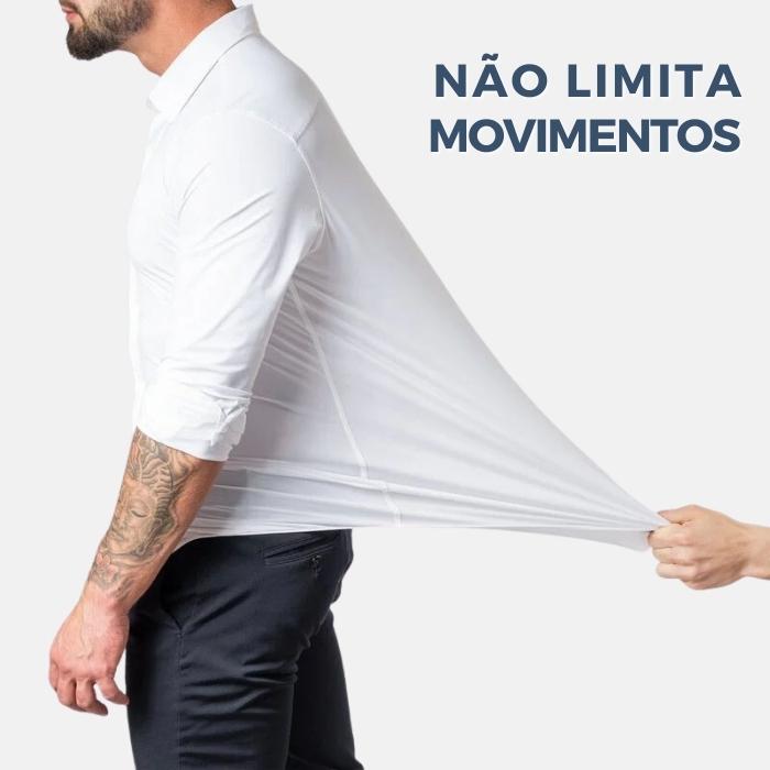 Camisa Social Lisa Conforto Anti Amassado - Frete Grátis - TechnoLoja