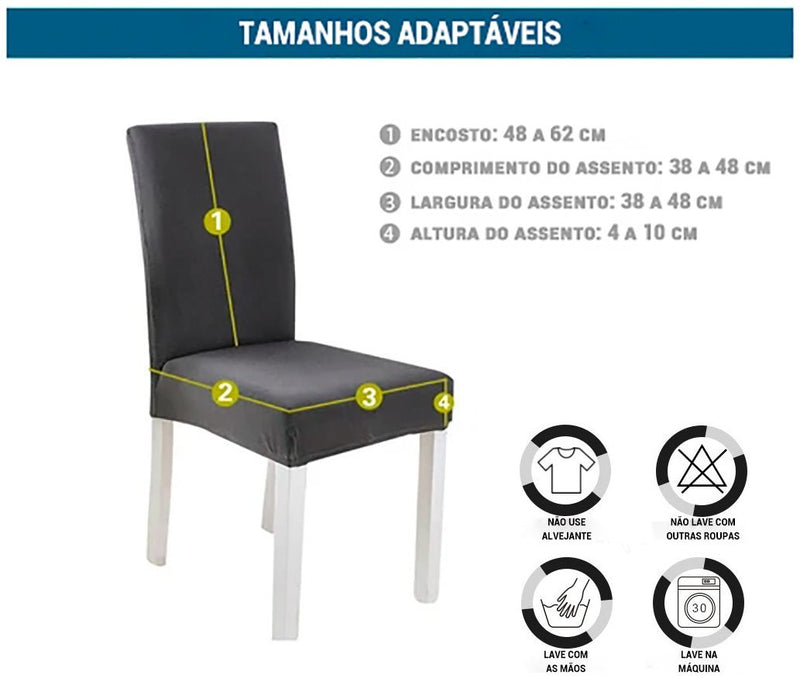 Capas Mágicas Para Cadeiras Resistentes a Água - Soft House™ - TechnoLoja