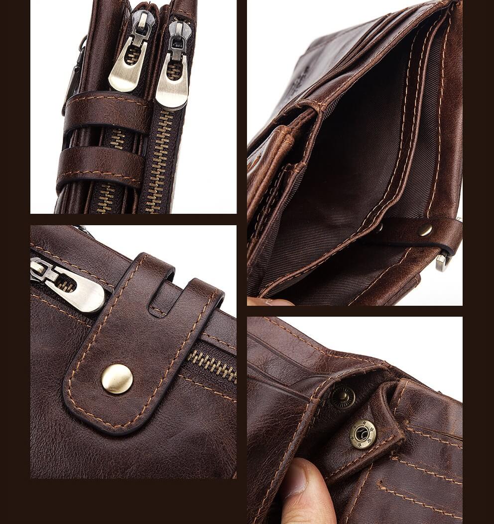 Carteira JEEP de Couro Antifurto com Zíper - Frete Grátis - TechnoLoja