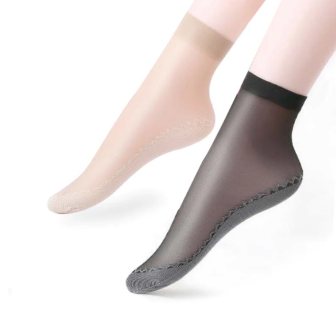 ConfortSox™ Meias de Algodão Antiderrapante Sedosas - Originais - TechnoLoja