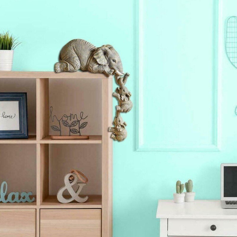 Decoração Elefantes (pintado à mão) - Frete Grátis - TechnoLoja