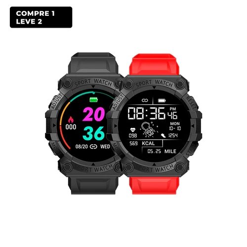 G-SportsMax - Smartwatch Resistente à Água | Compre 01 Leve 02 - TechnoLoja