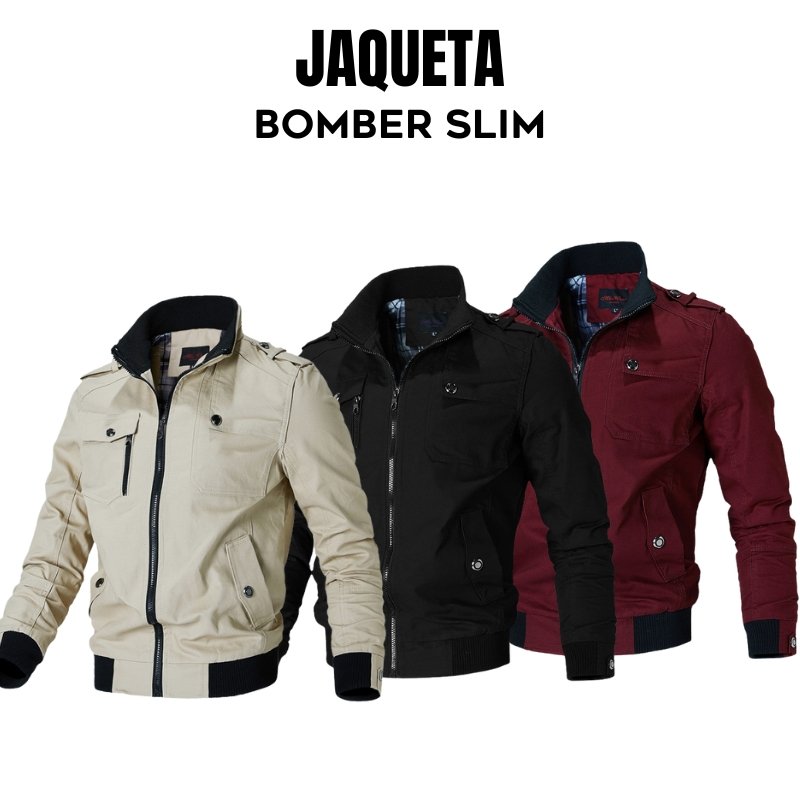 Jaqueta Bomber Slim® - TechnoLoja