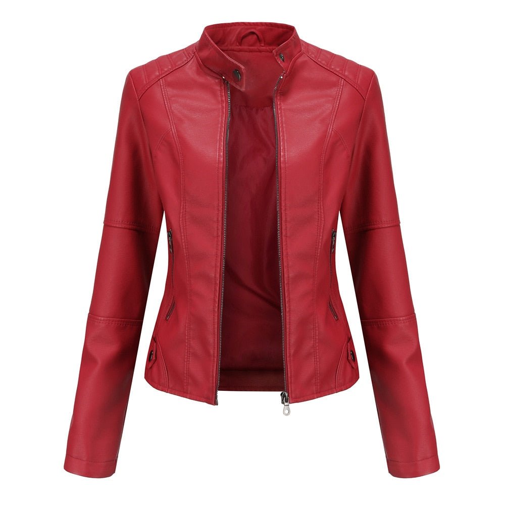 Jaqueta de Couro Feminina Ruby - TechnoLoja