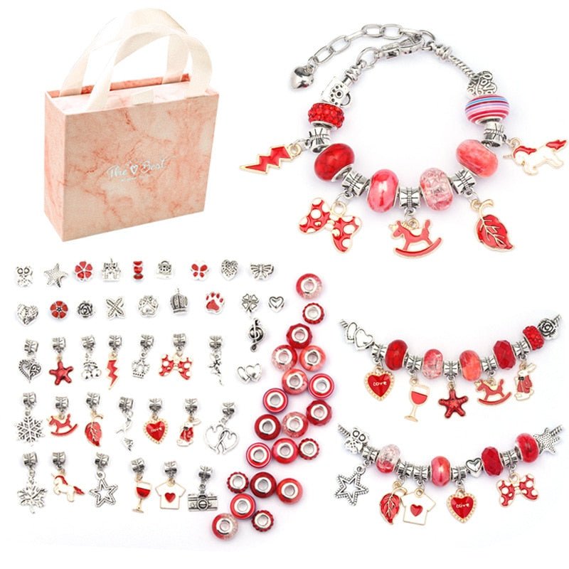 Kit bracelete 63 Peças - GirlPower - TechnoLoja