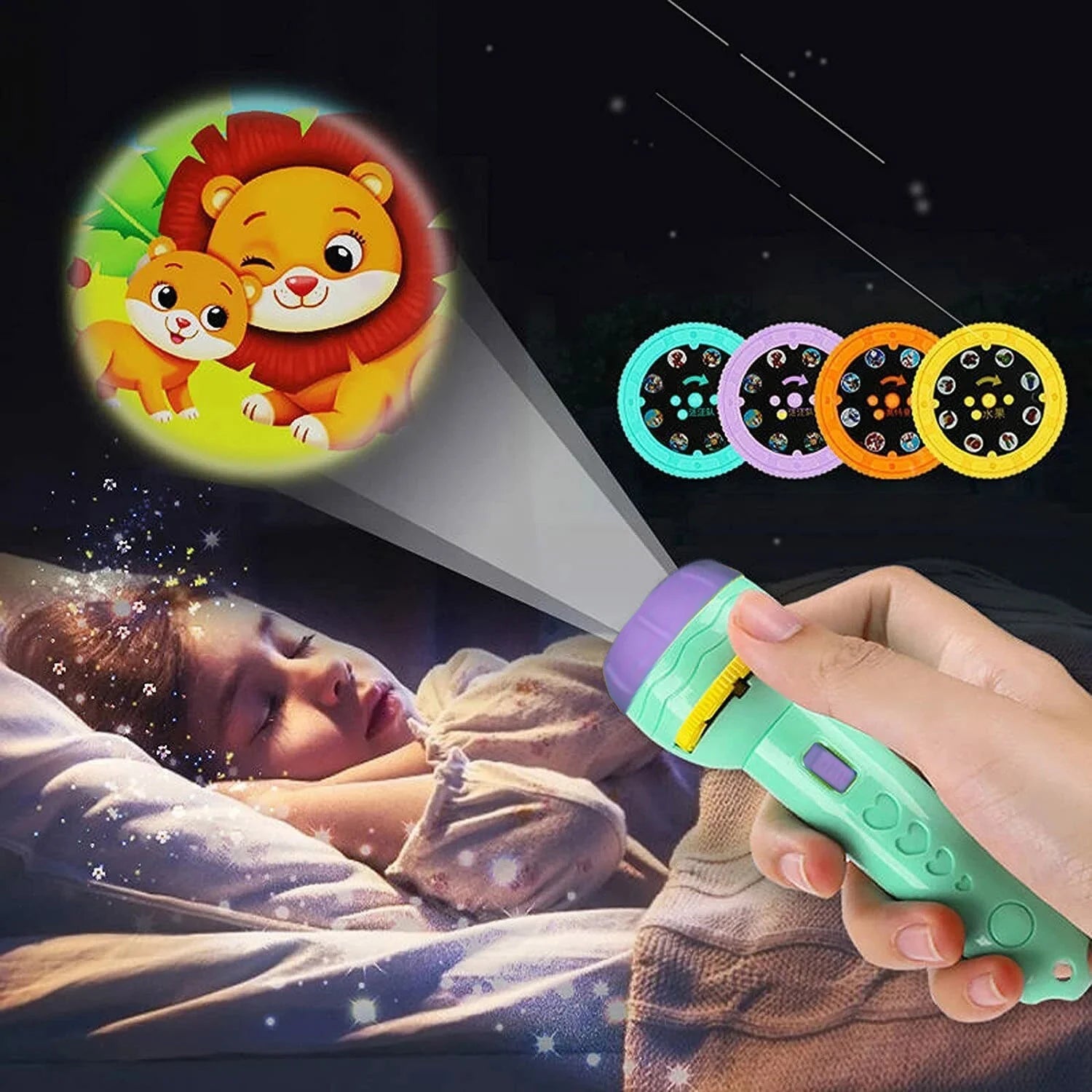 Lanterna Projetor - HappyKids - TechnoLoja