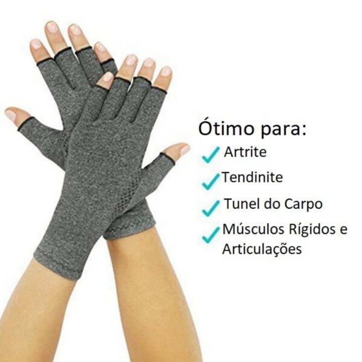 Luva de Compressão Alívio | Terapia da Artrite, Tendinite, Reumatoide - Frete Grátis - TechnoLoja