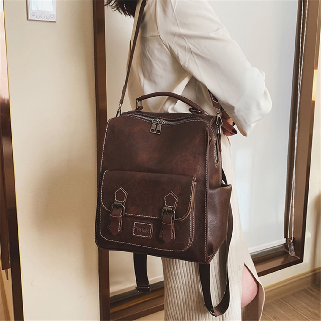 Mochila de Couro Feminina - Frete Grátis - TechnoLoja