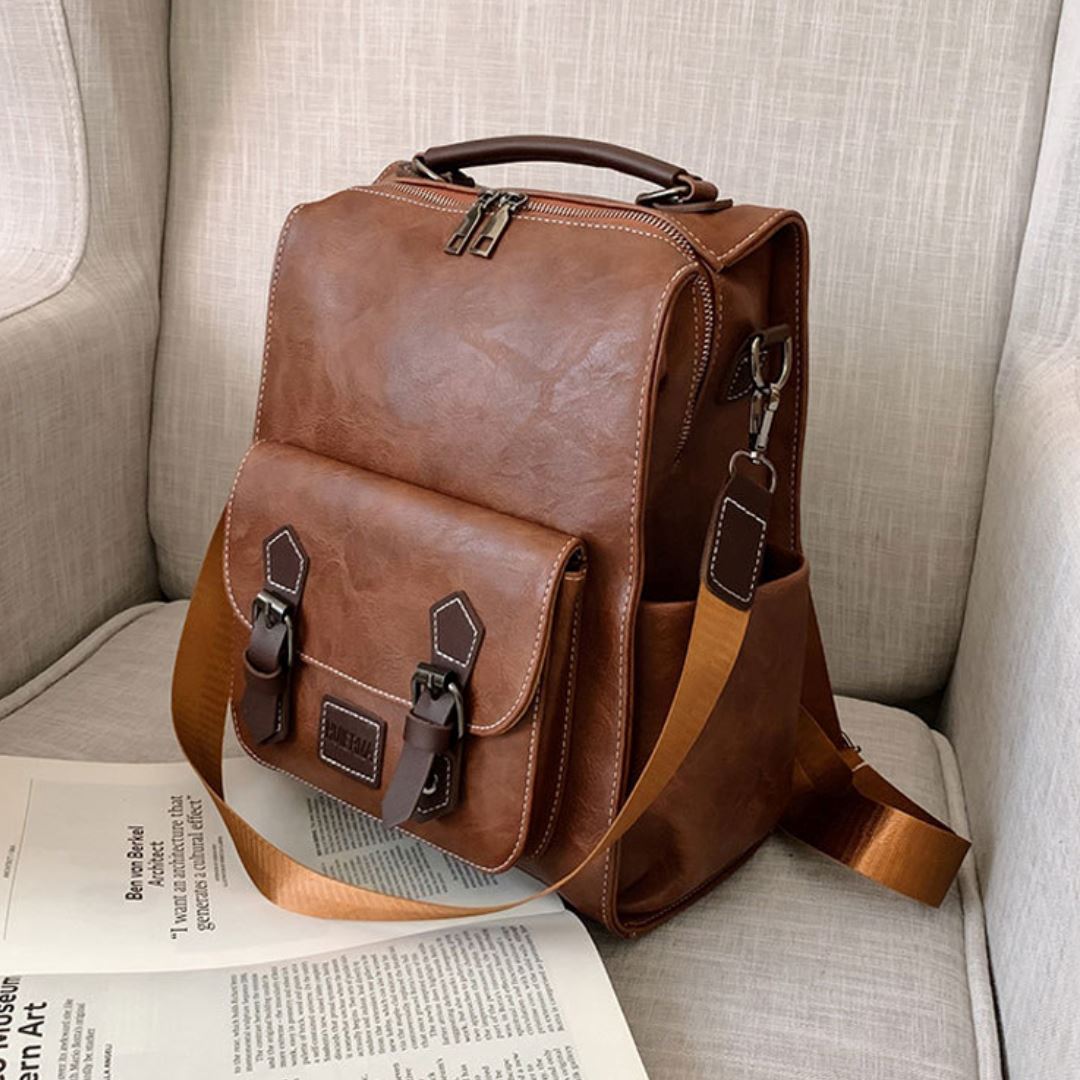 Mochila de Couro Feminina - Frete Grátis - TechnoLoja