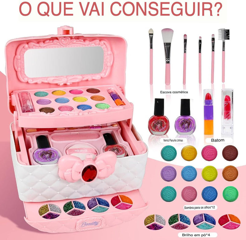 MyLittleMakeUp © - Kit de Maquiagem Infantil Lavável com Água Montessori - TechnoLoja