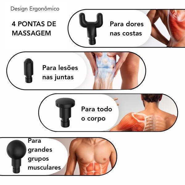 Pistola Power Massagem - Phoenix A2 - TechnoLoja