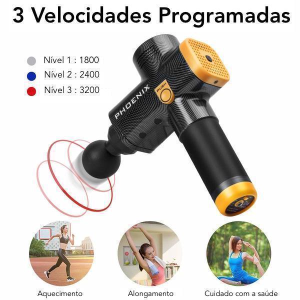 Pistola Power Massagem - Phoenix A2 - TechnoLoja